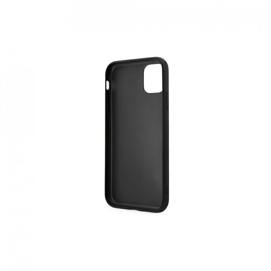 Guess case for iPhone 11 GUHCN61G4GFGR hardcase PU 4G Metal Gold Logo pilkas – 3