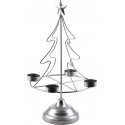 Mondex Lumark candle holder Christmas tree 23.5x11xh38cm Silver