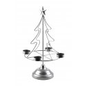 Mondex Lumark candle holder Christmas tree 23.5x11xh38cm Silver