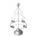 Mondex Lumark candle holder Christmas tree 23.5x11xh38cm Silver