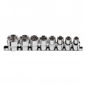 Neo 1/2" spline socket set 10-24mm 8pcs (08-651) Neo 1/2" spline socket set 10-24mm 8pcs (08-651)