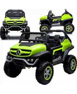 Lean Cars Auto na Akumuliatorius Mercedes Unimog Žalias