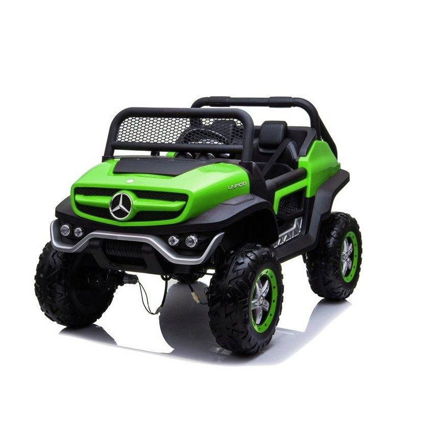 Lean Cars Auto na Akumuliatorius Mercedes Unimog Žalias – 3