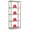 Keter Italia Spa PLASTIC CART 5 SHELVES 75 x 32 x 176 cm GRAY Keter Italia Spa PLASTIC CART 5 SHELVES 75 x 32 x 176 cm GRAY