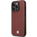 Case BMW BMHCP14L22RFGR iPhone 14 Pro 6.1" burgundy Leather Diamond Pattern Case BMW BMHCP14L22RFGR iPhone 14 Pro 6.1" burgundy Leather Diamond Pattern