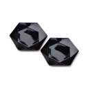 Affek Design RALPH Black set of 2 dessert plates 24.5cm x 21cm x h2cm Affek Design RALPH Black set of 2 dessert plates 24.5cm x 21cm x h2cm