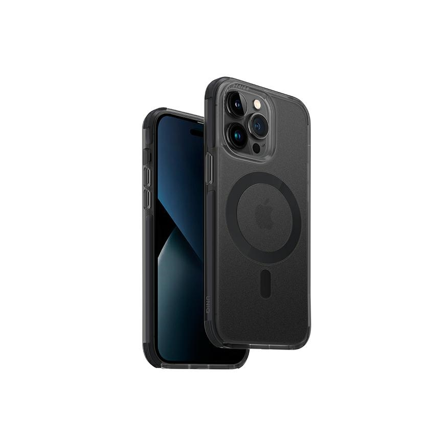 Case UNIQ etui Combat iPhone 14 Pro 6.1" Magclick Charging black|concrete charcoal