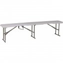 Saska Garden Bench 183x28x43cm white Saska Garden Bench 183x28x43cm white