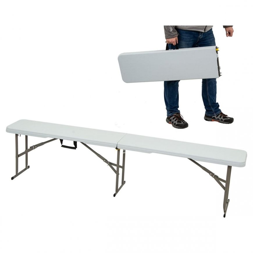 Saska Garden Suolas 183x28x43cm baltas – 2