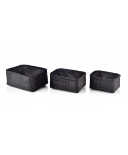 Mondex SARA Black 3 - their basket set for storing small items