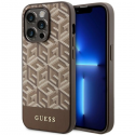 Guess GUHMP14XHGCFSEW iPhone 14 Pro Max 6.7" brown|brown hard case GCube Stripes MagSafe Guess GUHMP14XHGCFSEW iPhone 14 Pro Max 6.7" brown|brown hard case GCube Stripes MagSafe