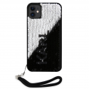 Case Karl Lagerfeld Sequins Reversible Case for iPhone 11 Black|Silver Case Karl Lagerfeld Sequins Reversible Case for iPhone 11 Black|Silver