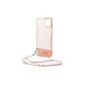 Guess case for iPhone 14 Pro 6.1" GUHCP14LHGCOHP pink hardcase Translucent Pearl Strap Guess case for iPhone 14 Pro 6.1" GUHCP14LHGCOHP pink hardcase Translucent Pearl Strap