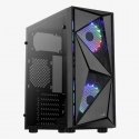 Aerocool Glider Tempered Glass Melns Aerocool Glider Tempered Glass Melns