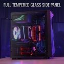 Aerocool Glider Tempered Glass Melns Aerocool Glider Tempered Glass Melns