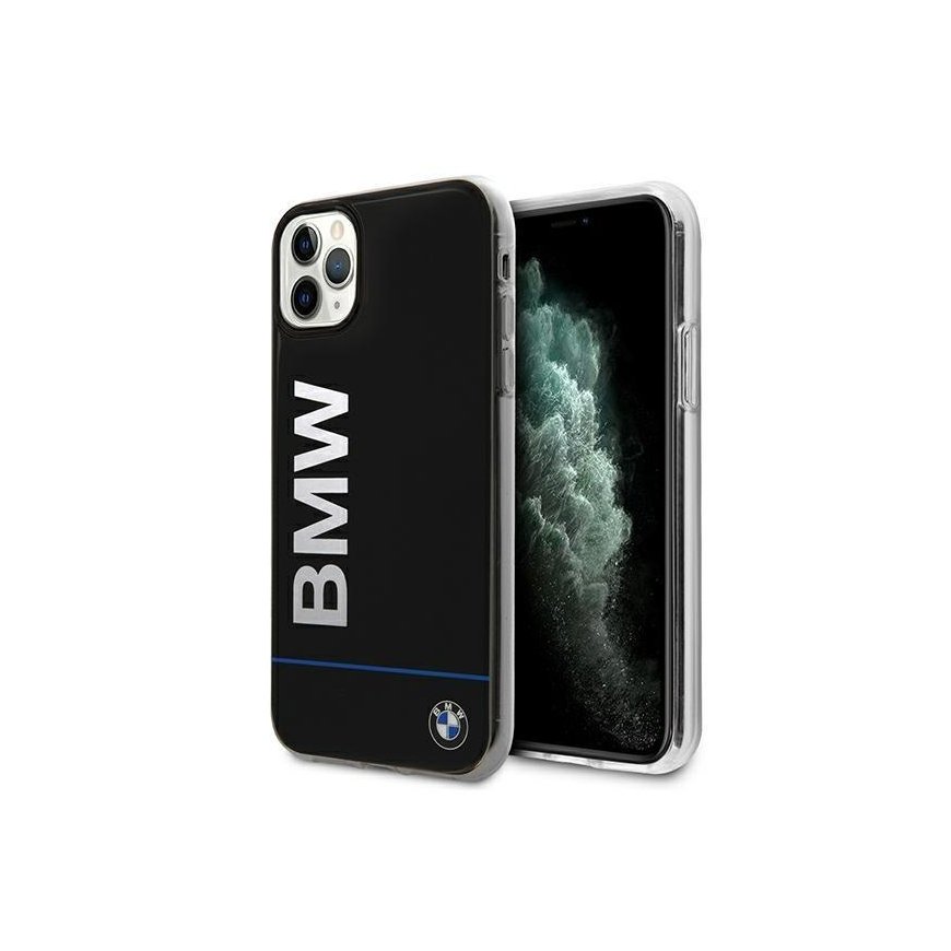 DĖKLAS BMW BMHCN58PCUBBK iPhone iPhone 11 Pro 5,8 "juoda/juodas hardcase parašas išspausdintas logotipas
