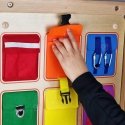 Masterkidz wall board for closing and opening pocket locks Masterkidz wall board for closing and opening pocket locks