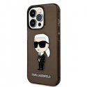 Karl Lagerfeld case for iPhone 14 Pro 6.1" KLHCP14LHNIKTCK black hardcase Ikonik Karl Lagerfeld