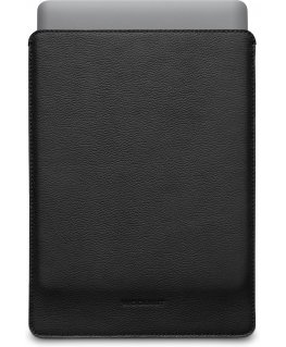 Woolnut Leather Sleeve protective pocket 13" MacBook Pro & Air, black