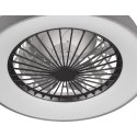 Trio Farsund -LED-tuuletinvalaisin 47 cm, 30 W, harmaa Trio Farsund -LED-tuuletinvalaisin 47 cm, 30 W, harmaa