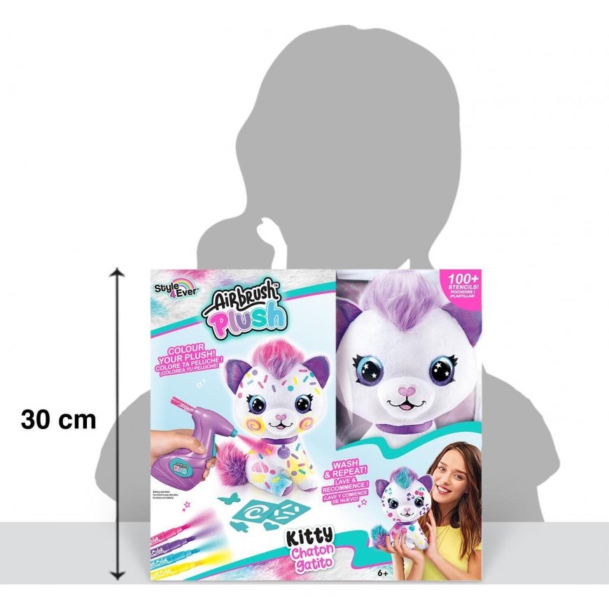 Airbrush Plush, Kitty – 3