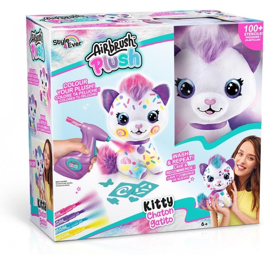 Airbrush Plush -pehmolelu, Kitty – 4