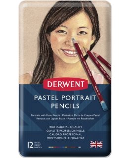 Derwent Pastel Portrait Pencil assortment, 12 pieces