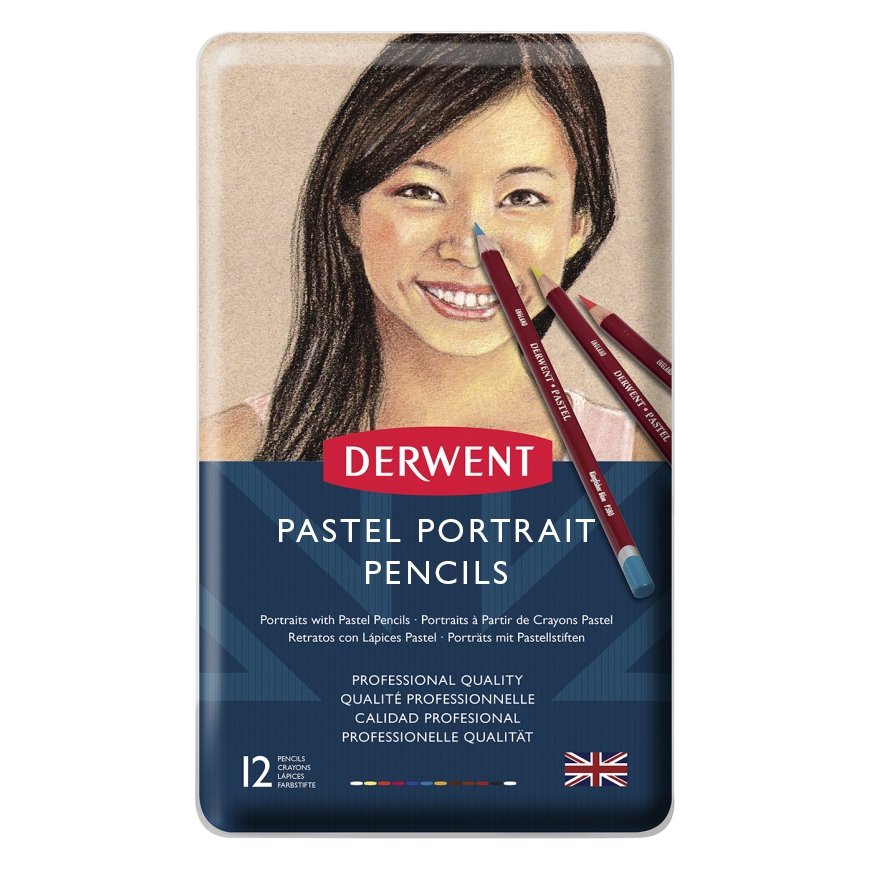 Derwent Pastel Portrait Pencil assortment, 12 pieces