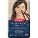 Derwent Pastel Portrait Pencil -pastellikynälajitelma, 12-osainen