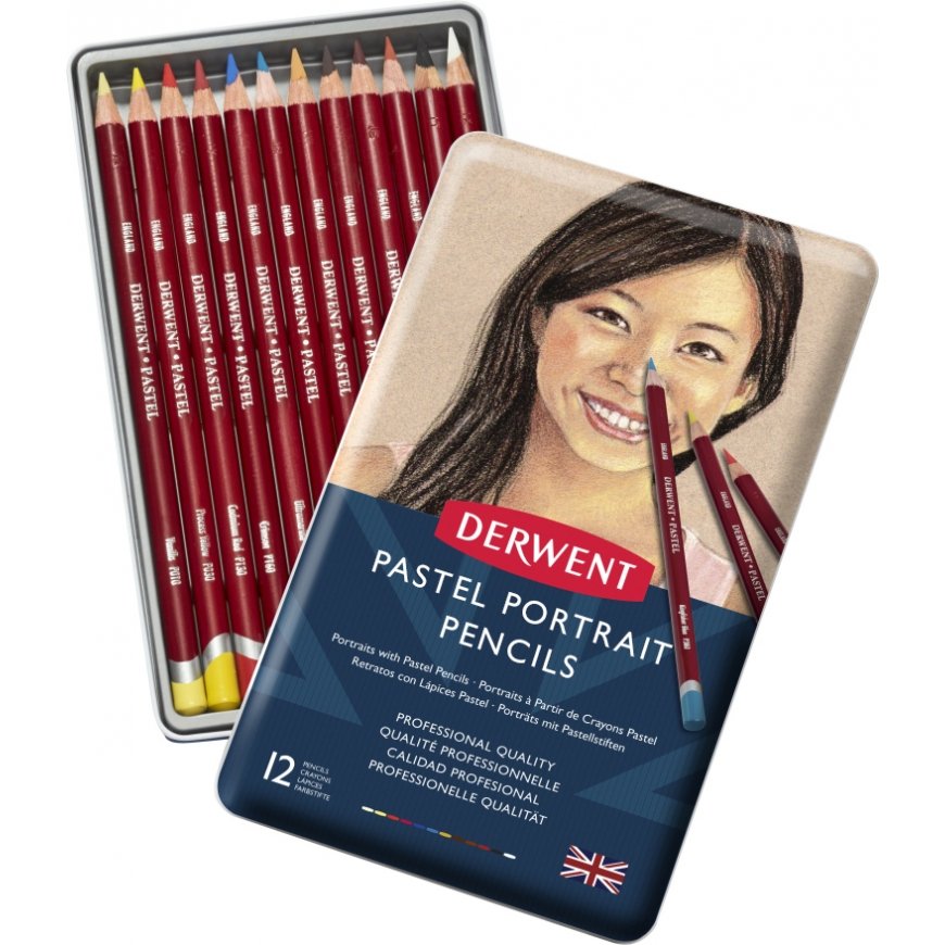 Derwent Pastel Portrait Pencil assortment, 12 pieces – 2