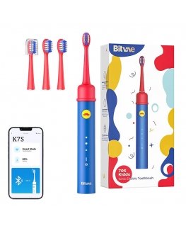 Sonic toothbrush with app for kids, tips set Bitvae BVK7S (blue)