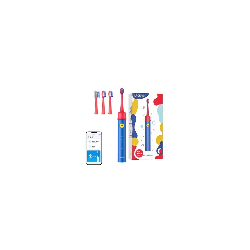 Sonic toothbrush with app for kids, tips set Bitvae BVK7S (blue) – 2