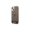 Guess dėklas, skirtas iPhone 14 Pro 6,1" GUHCP14LHGCOK juodas kietas dėklas, permatomas Guess dėklas, skirtas iPhone 14 Pro 6,1" GUHCP14LHGCOK juodas kietas dėklas, permatomas