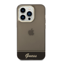 Guess dėklas, skirtas iPhone 14 Pro 6,1" GUHCP14LHGCOK juodas kietas dėklas, permatomas Guess dėklas, skirtas iPhone 14 Pro 6,1" GUHCP14LHGCOK juodas kietas dėklas, permatomas