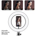 Ring LED lamp Maclean with stand, 1.1 m, 10 Ring LED lamp Maclean with stand, 1.1 m, 10