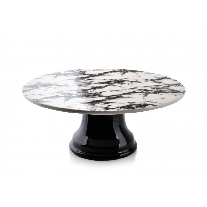 Affek Design LOUISE MARBLE serving stand - black and white