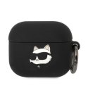 Karl Lagerfeld Case Karl Lagerfeld KLA3RUNCHK Apple AirPods 3 cover black/black silicone Choupette Head 3D
