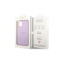 Dėklas Guess GUHCP14LPSASBPU iPhone 14 Pro 6,1" violetinė/violetinė Saffiano Strap