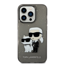 Karl Lagerfeld case for iPhone 14 Pro 6.1" KLHCP14LHNKCTGK black hardcase Glitter Karl&Choupette