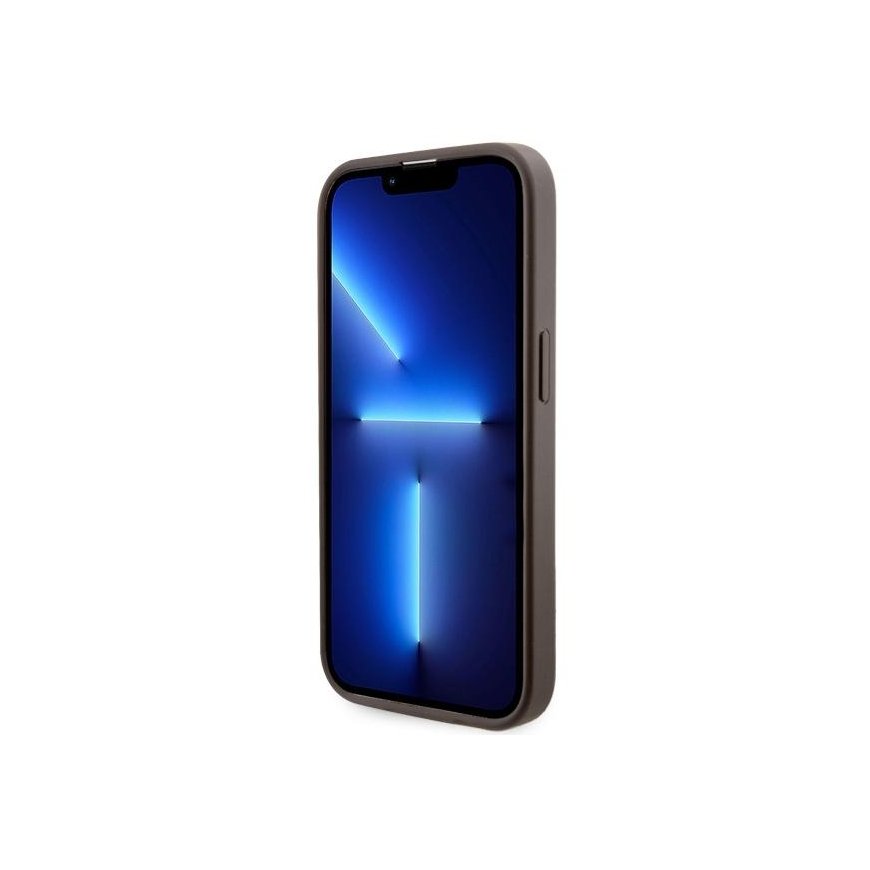 Karl Lagerfeld Guess dėklas, skirtas iPhone 14 Pro 6,1" GUHMP14LP4RPSW ruda harcase Magsafe 4G Printed Stripes – 5