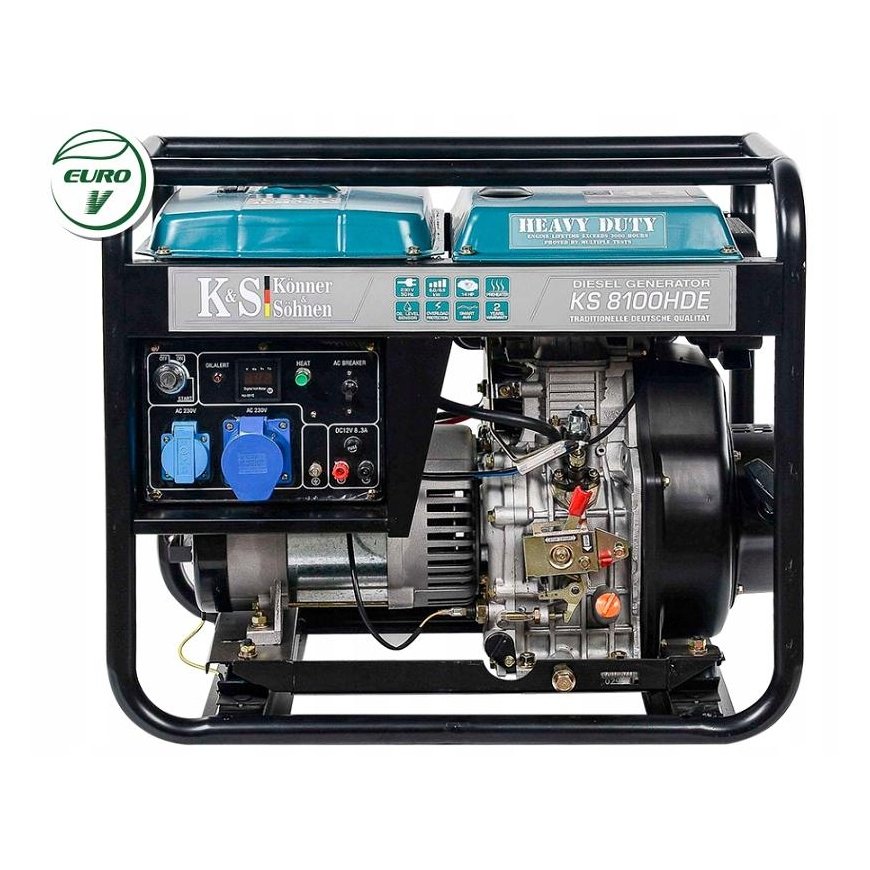 Könner & Söhnen diesel generator 6.0kW 230V KS 8100HDE (EURO V)