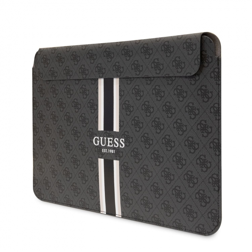 Case Guess PU 4G Printed Stripes Computer Sleeve 13|14" Black