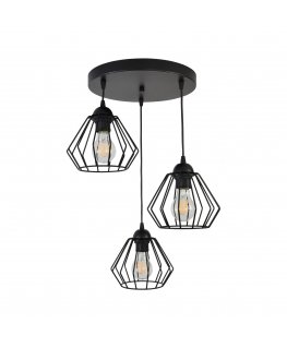Orno WAYA hanging lamp, power max. 3x60W, E27, black