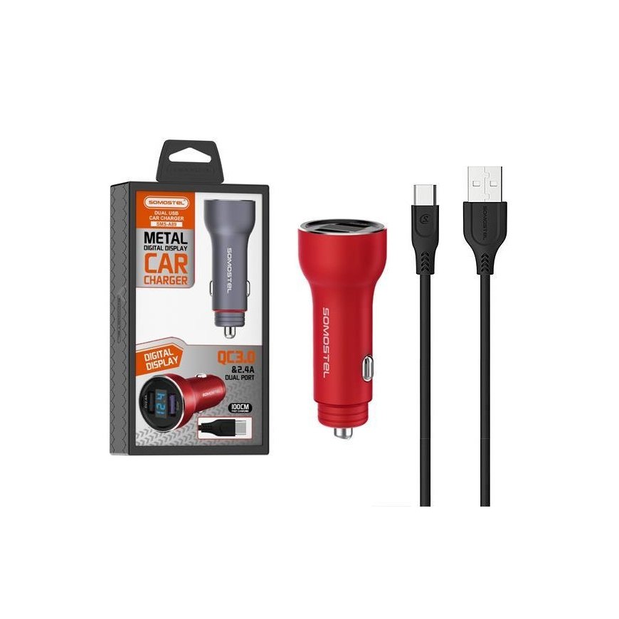Somostel SMS-A89 įkroviklis 2x USB-A 5 A (28938)