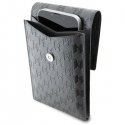 Karl Lagerfeld rankinė telefonui KLWBSAMSMG sidabrinis kietas dėklas Phone Pounch Universal Saffiano Mono Plaque Karl Lagerfeld rankinė telefonui KLWBSAMSMG sidabrinis kietas dėklas Phone Pounch Universal Saffiano Mono Plaque