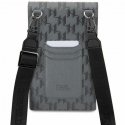 Karl Lagerfeld Phone Bag KLWBSAMSMG Silver Hard Case Phone Pounch Universal Saffiano Mono Plaque Karl Lagerfeld Phone Bag KLWBSAMSMG Silver Hard Case Phone Pounch Universal Saffiano Mono Plaque