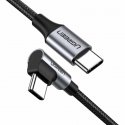 UGREEN US255 USB-C to USB-C Elbow cable, 3A, 60W, 0.5m (Black) UGREEN US255 USB-C to USB-C Elbow cable, 3A, 60W, 0.5m (Black)