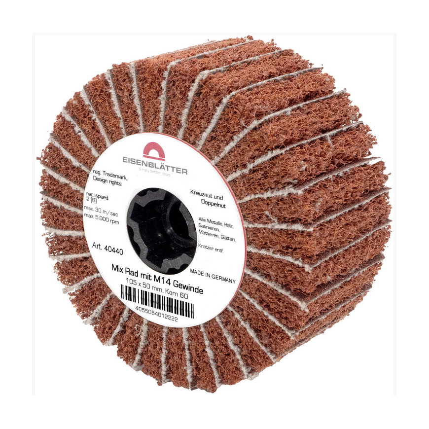 Gerd Eisenblatter Grinding shaft GERD Mix 105x50mm P60 M14