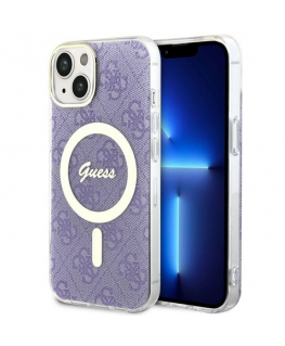 Case Guess GUHMP14MH4STU iPhone 14 Plus 6.7" purple hardcase 4G MagSafe