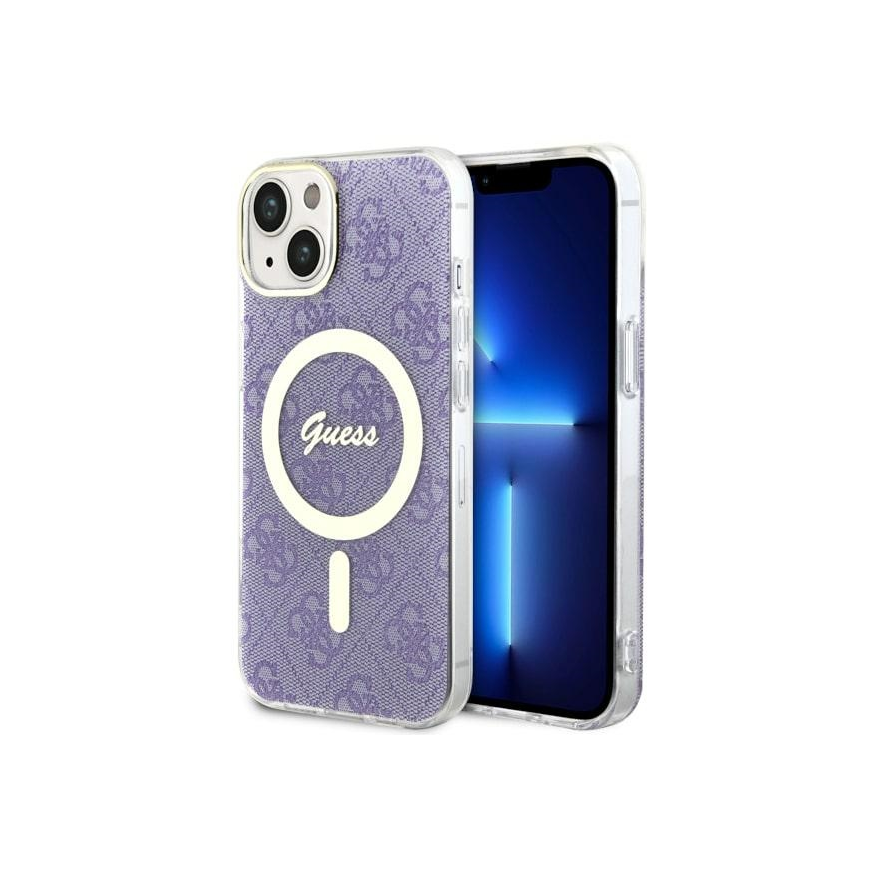Case Guess GUHMP14MH4STU iPhone 14 Plus 6.7" purple hardcase 4G MagSafe